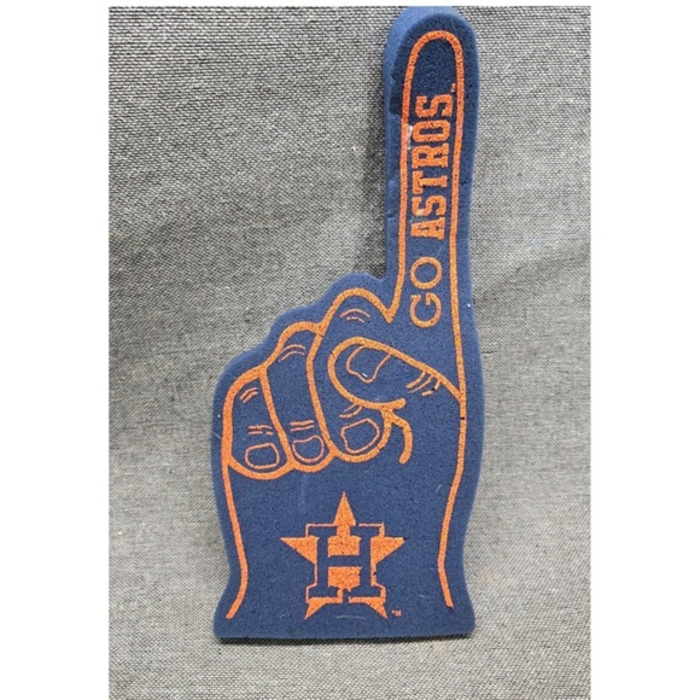 WinCraft Houston Astros Foam Finger MLB Fan Gear OS Navy Blue Good 2013 Vintage